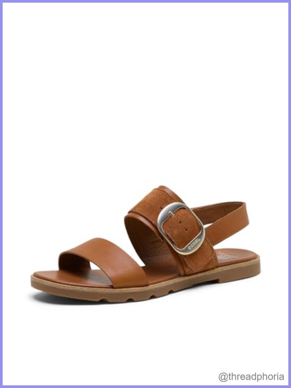 Slingback Sandal with Leather Upper and Rubber Sole